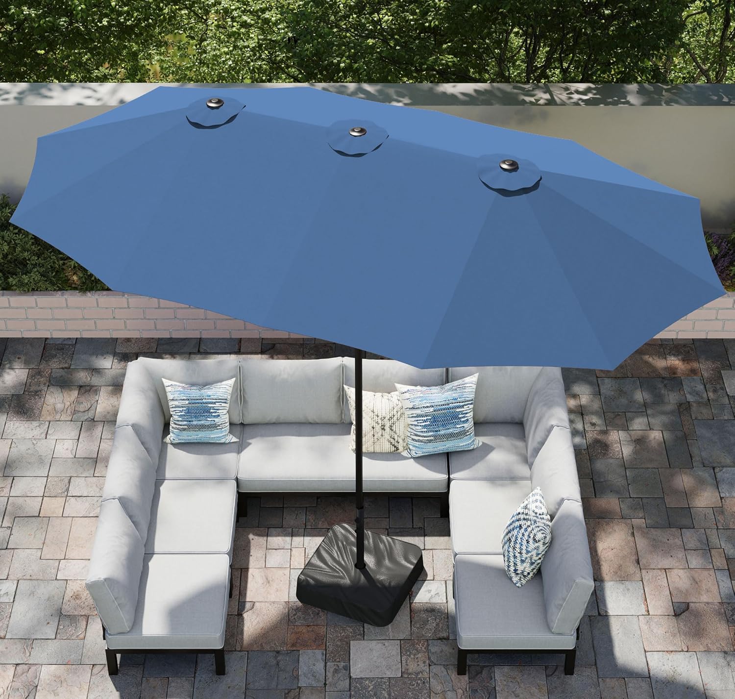 15ft Patio Umbrella with Base Included