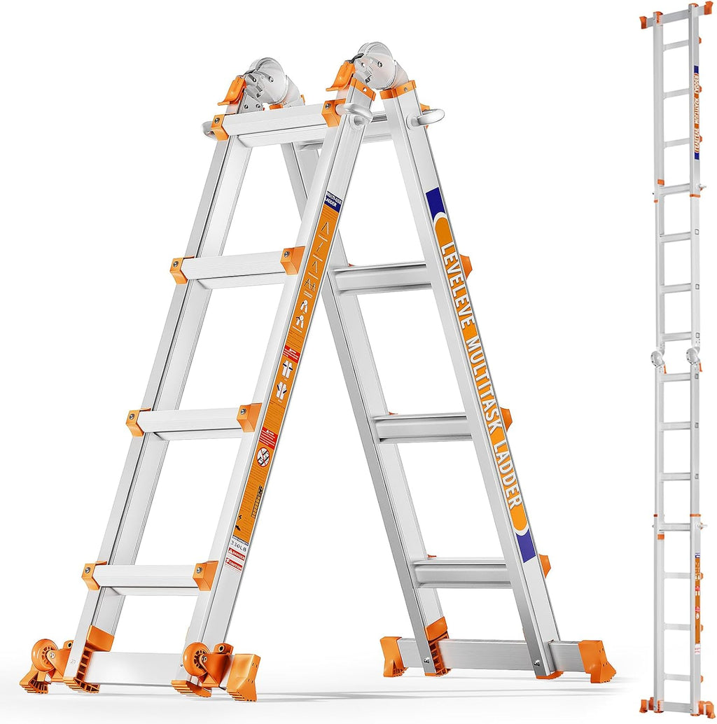 Multi Position 4-Step Ladder (330lbs Capacity)
