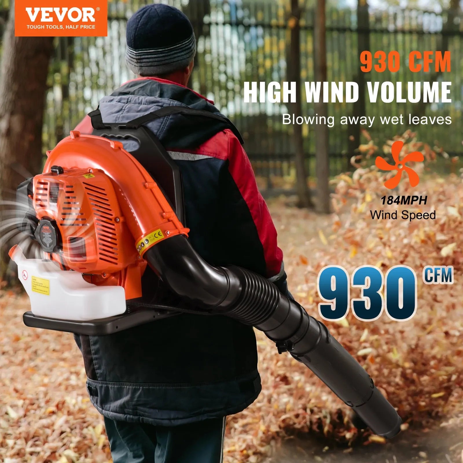 EasyBackpack™ Leaf Blower 79CC 2-Cycle Gas
