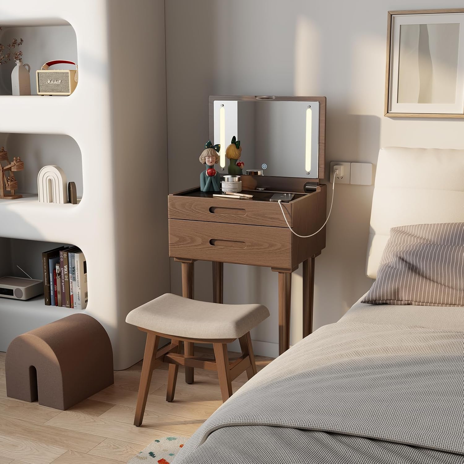 Vanity Desk with Mirror