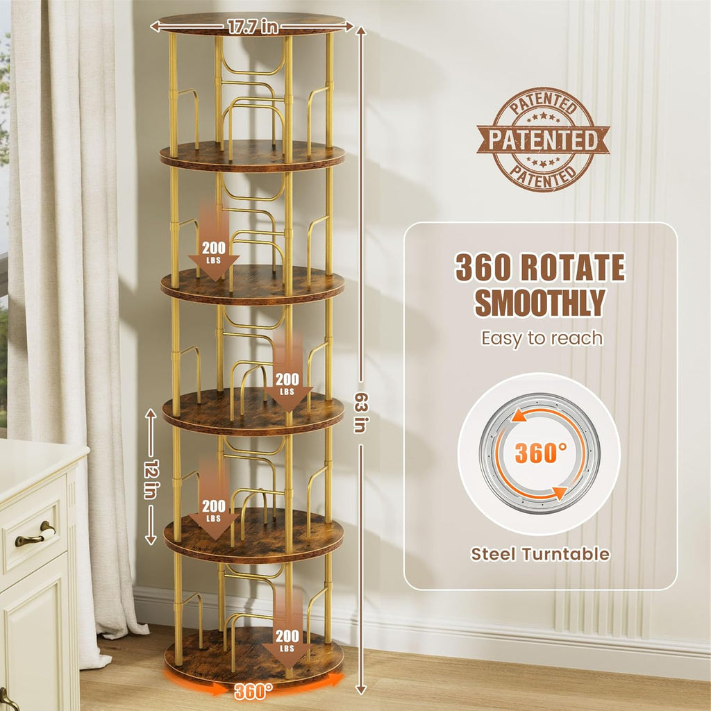 Tevolle Rotating Bookshelf