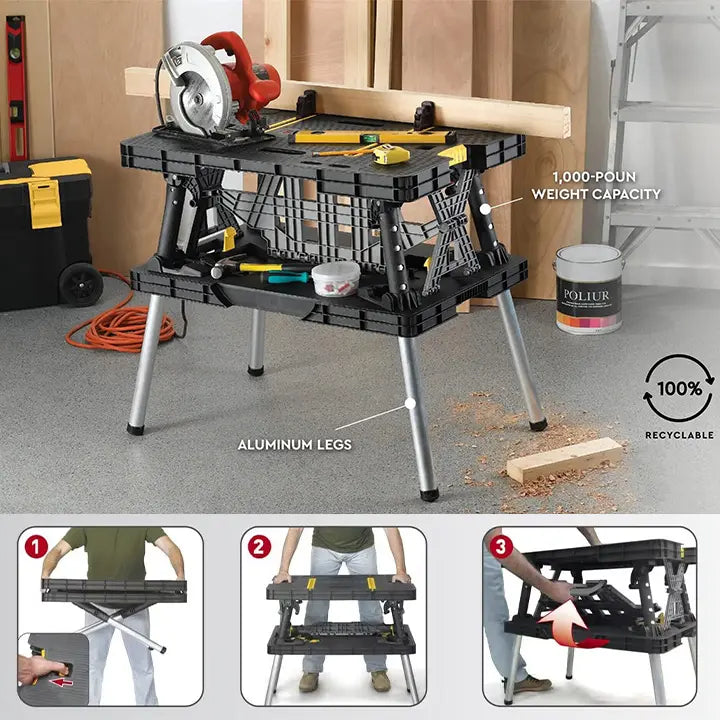 FOLDABLE WORKING TABLE (75 x 84 x 54 cm)