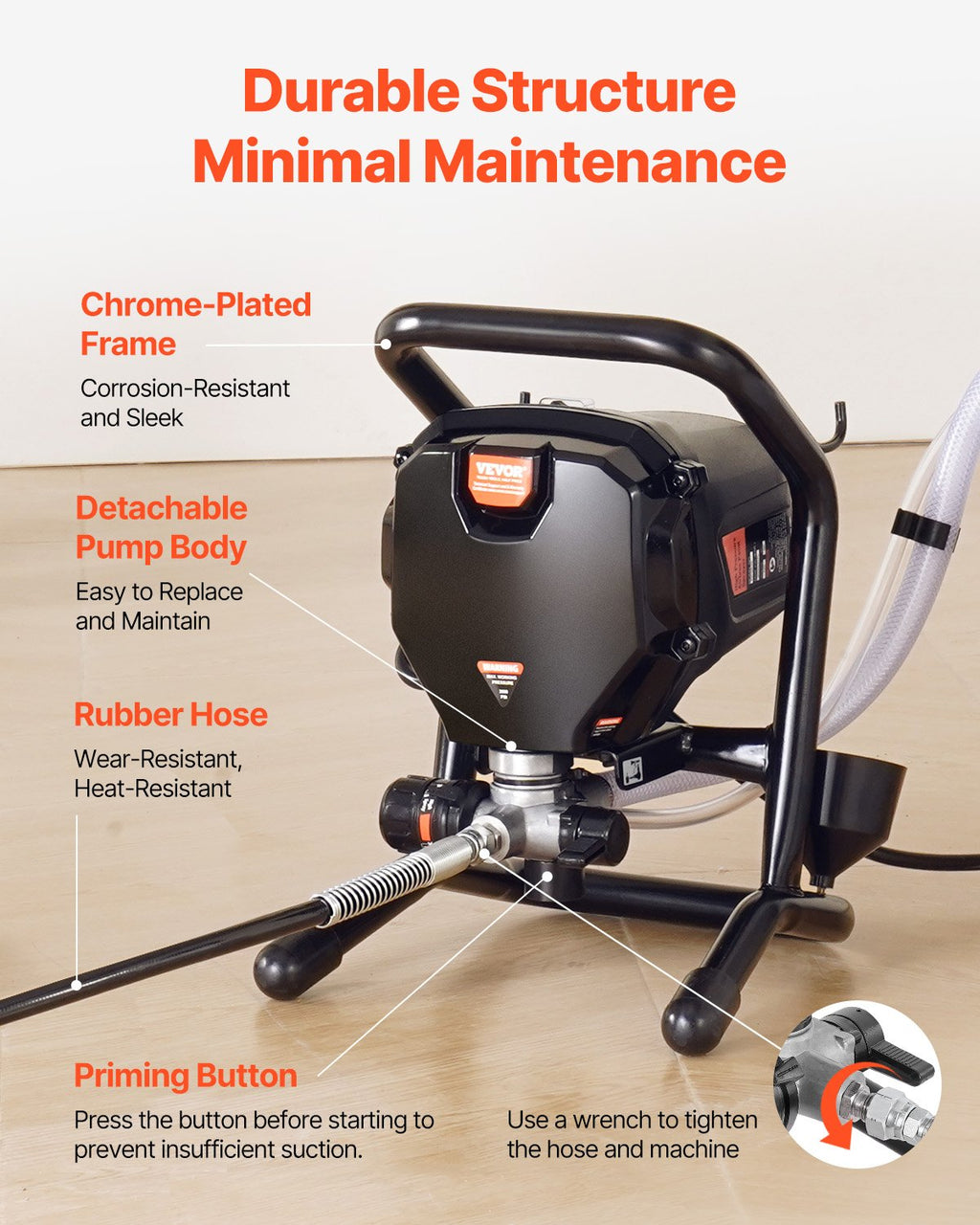 Stand Airless Paint Sprayer 750W 3000PSI
