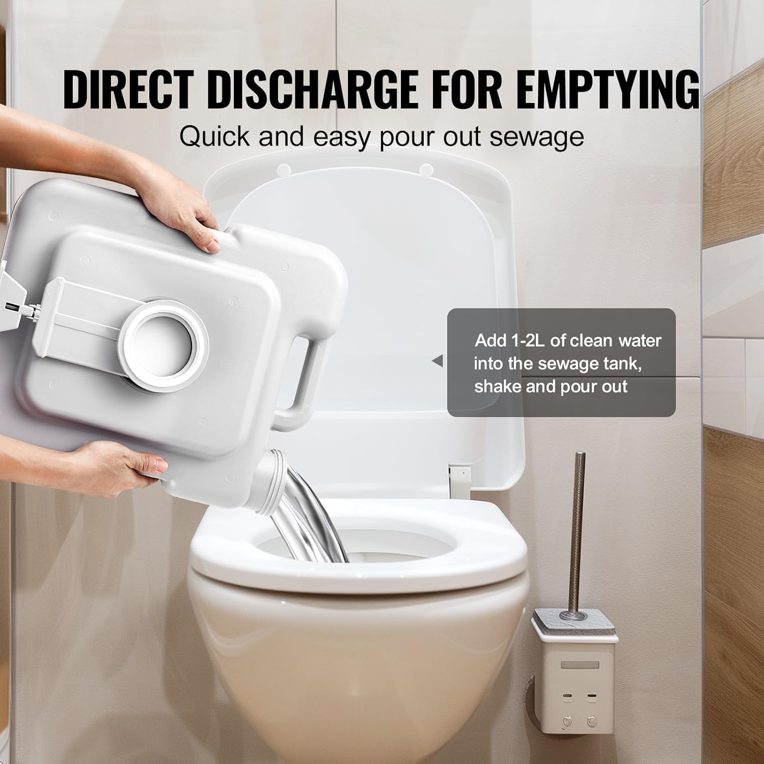 Portable Toilet for Camping (Supports up to 330lbs)