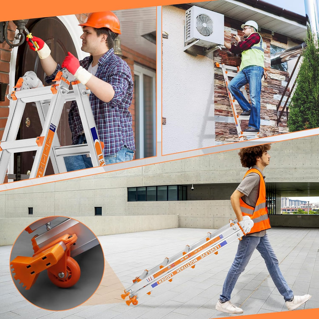 Multi Position 4-Step Ladder (330lbs Capacity)
