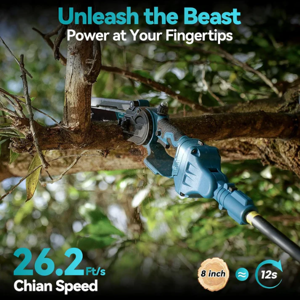 Cordless Pole Saw & Mini Chainsaw 2 in 1