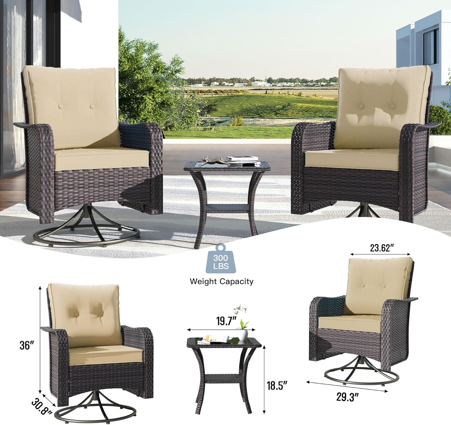 3-Piece Patio Set