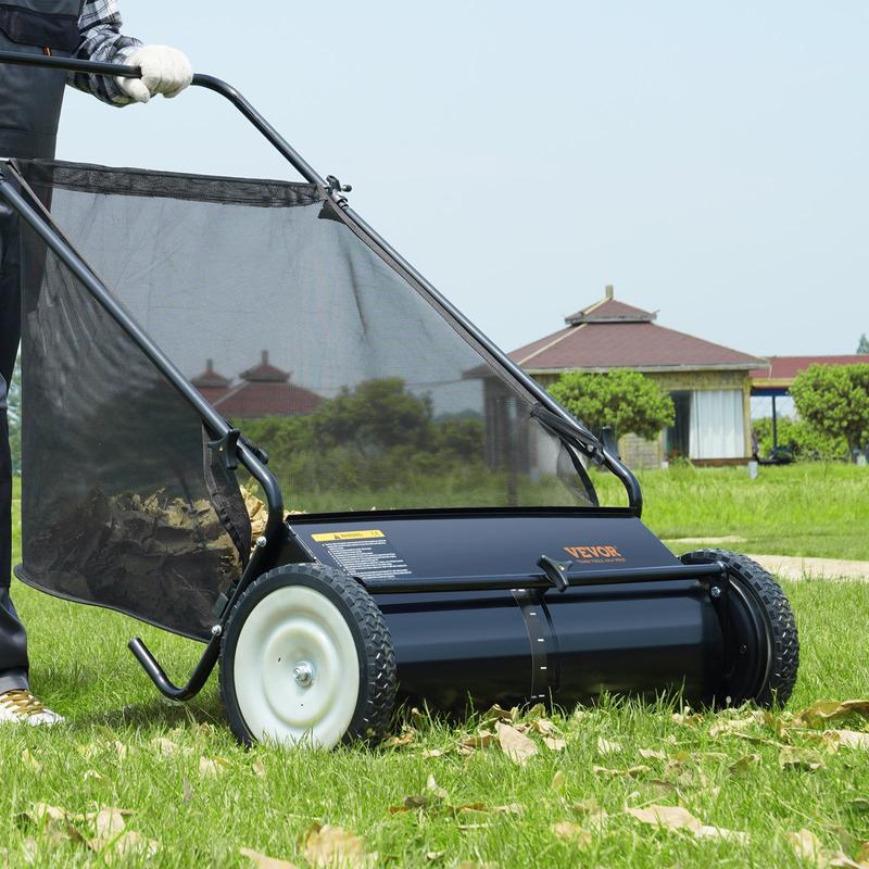 Push Lawn Sweeper | 26 inch (66 cm) Leaf & Grass Collector