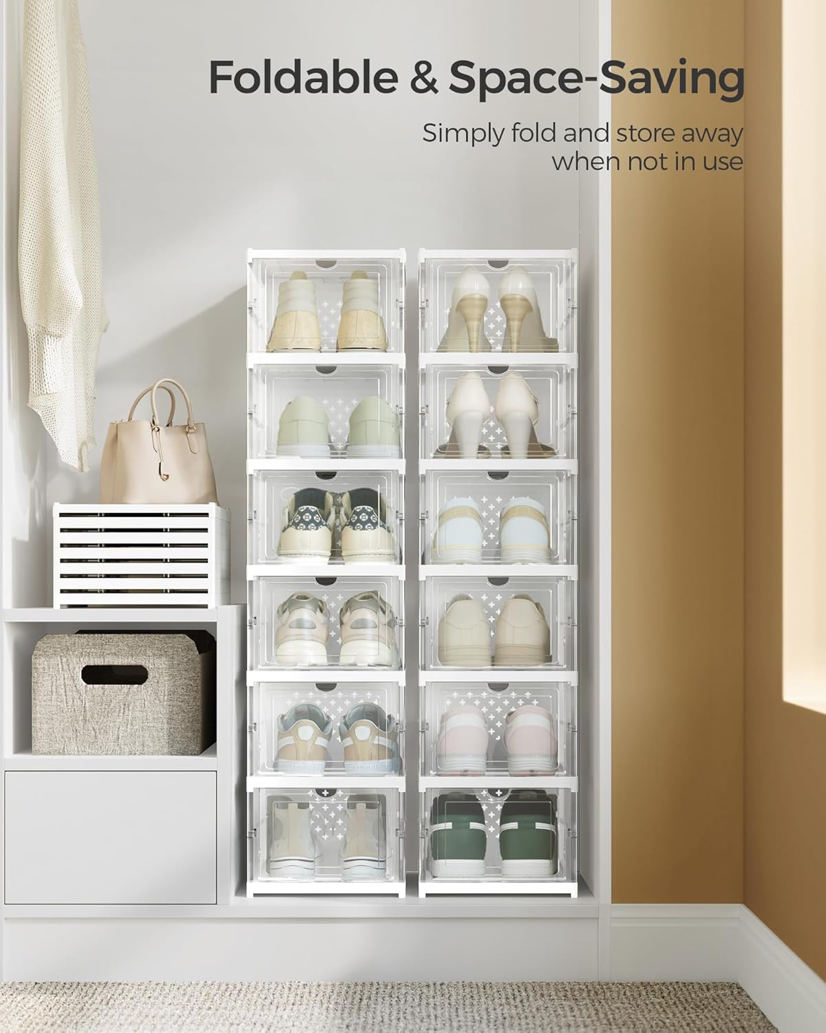 Pack of Foldable Shoe Boxes
