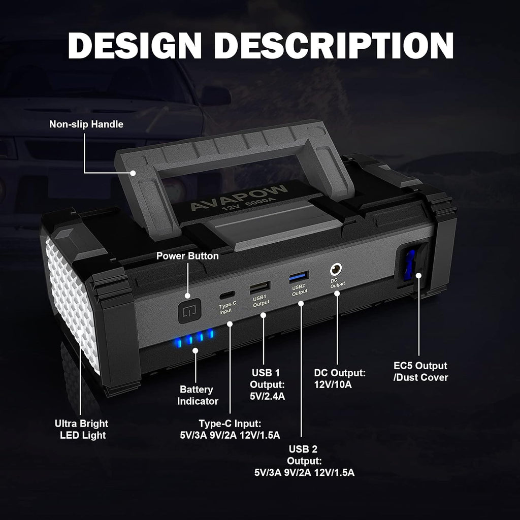 Jumpstarter 6000A & Power Bank